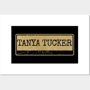 Aliska, text black retro Tanya Tucker Posters and Art